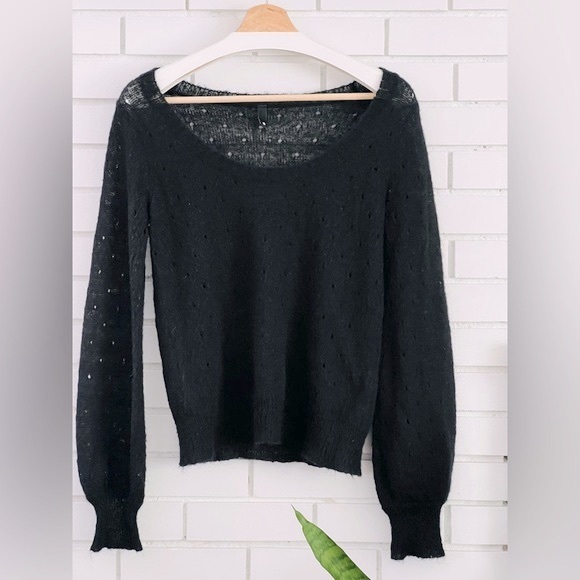 Divided H&M - Beautiful Mohair Blend Scoop Neck Sweater - Picture 2 of 9